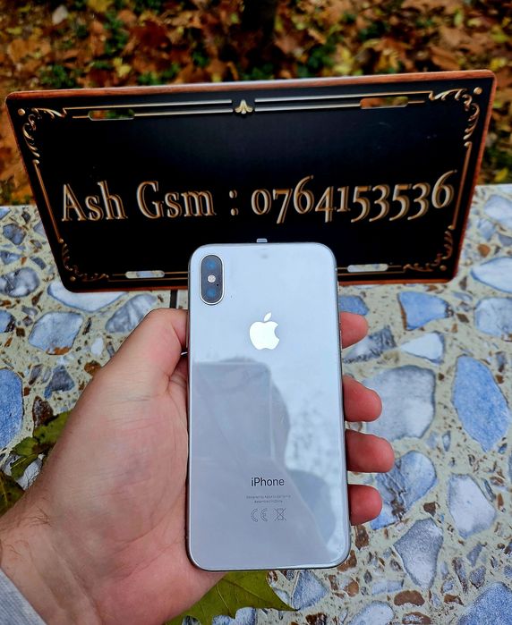 Iphone X silver 64gb, baterie 95%