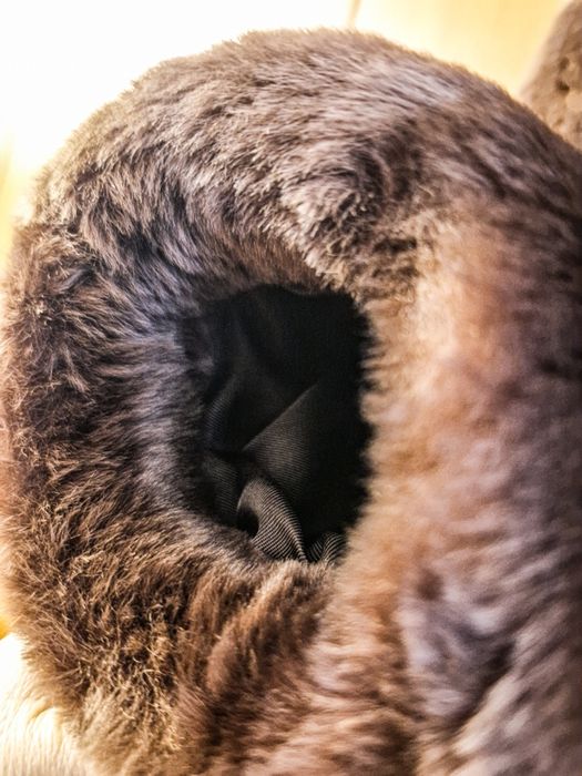 OVEX Haina/ Palton Dama Blana Naturala Mouton Dore MARO NOU