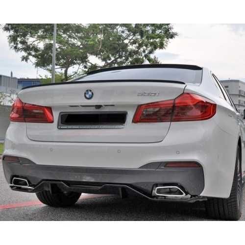 Difuzor Prelungire Model Performance Bara M BMW G30 G31, Negru+Carbon