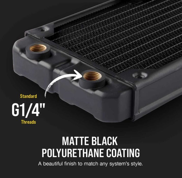 НОВ 360мм меден радиатор Corsair Hydro X Series XR5 за водно охлаждане