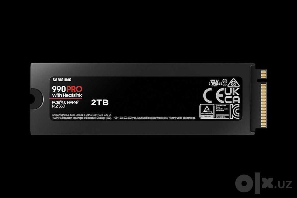 SSD Samsung 990 Pro 2 ТБ с радиатором NVMe PCIe 4.0 новый запечатанный