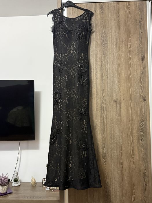 Rochie eleganta-lunga-neagra-marime S