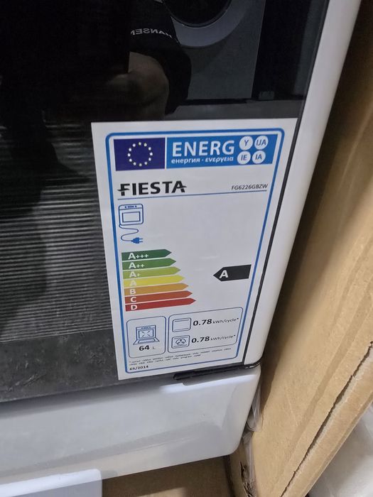 Нова комбинирана готварска печка газ/ток 60 см Fiesta