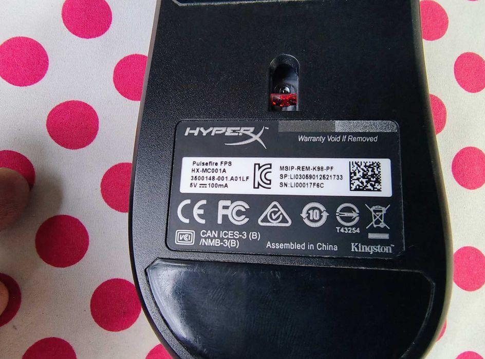 Mouse Gaming HyperX Pulsefire FPS.