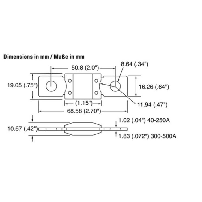 Set Soclu cu Siguranta Lamelara MEGA 48V M8
