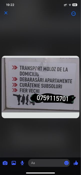 Transport moloz la domiciliu