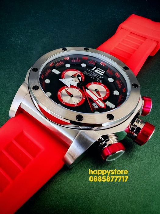 INVICTA Sea Hunter Red 54 mm, Инвикта нов ръчен часовник