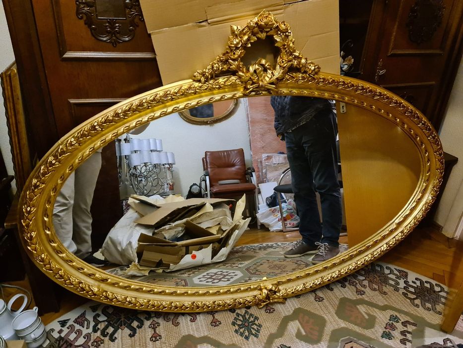 Oglinda baroc din lemn Belgia 170×120