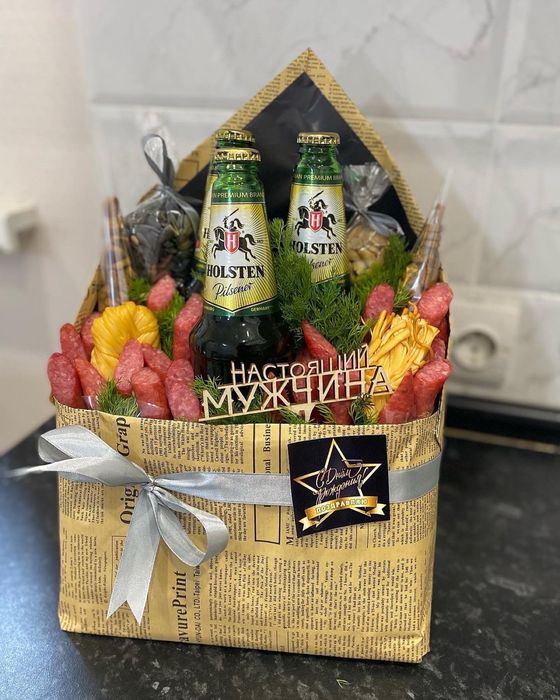 Мужской подарок, букет