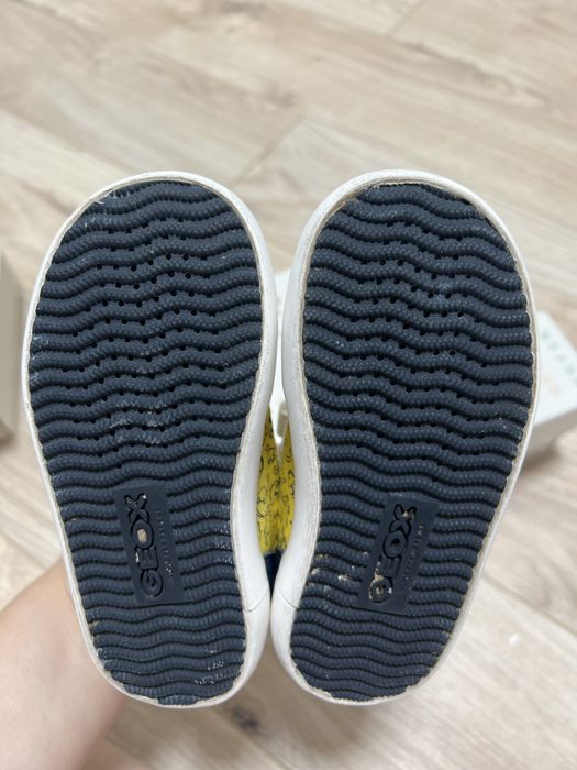 Кожанные детские кеды Geox