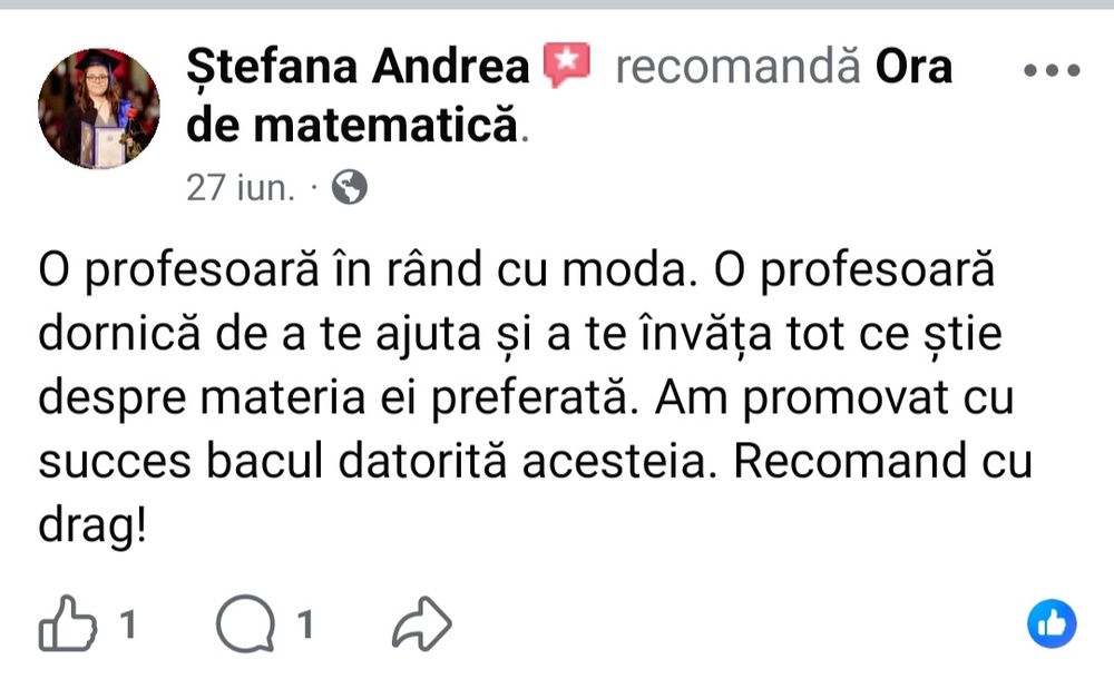 Meditații/cursuri matematică