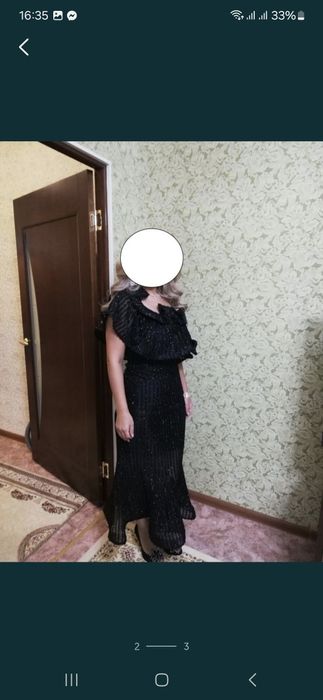 Платье вечернее чёрного цвета