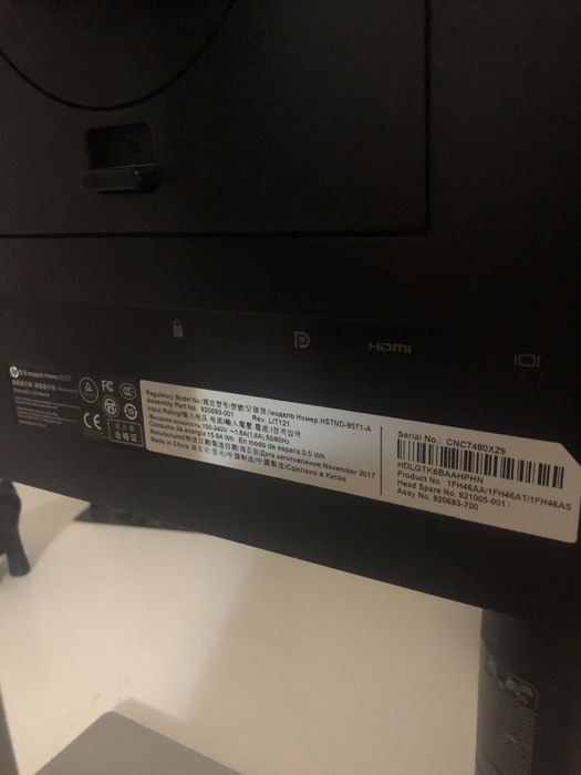 Monitor HP  Elite Display E233 23’ Full HD IPS HDMI/DP