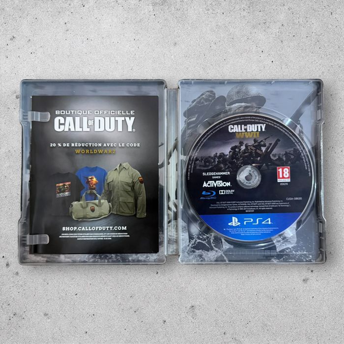 Joc Call Of Duty WW2 PS4 Steelbook