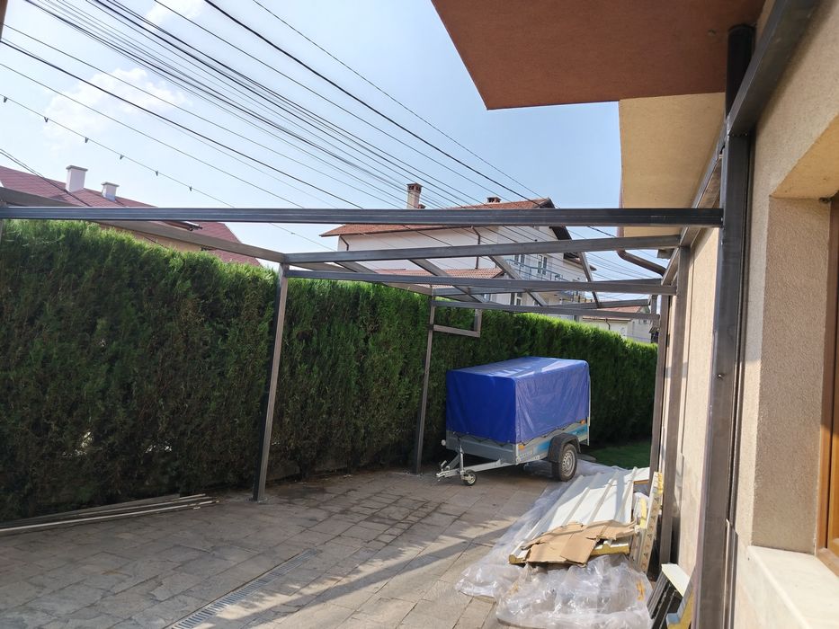 Метални конструкции за къщички, навеси,гаражи и други