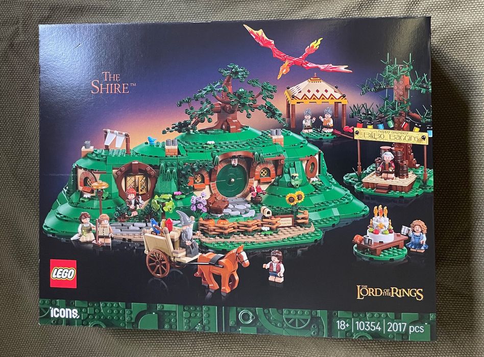 LEGO ICONS:  The Lord of the Rings The Shire (Lego 10354) + Smeagol & Deagol (Lego 40761) . Sigilate/Complete