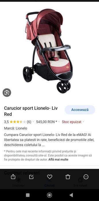 Cărucior Lionelo