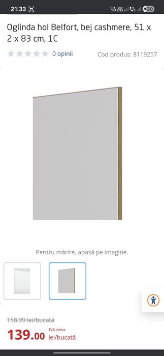 Comoda hol belfort si oglinda