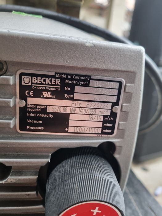 Pompa vid rotativa Becker VT 4.16