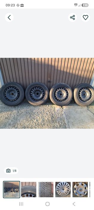 Set jante tabla 15 inch originale VW, Seat, Audi, Skoda