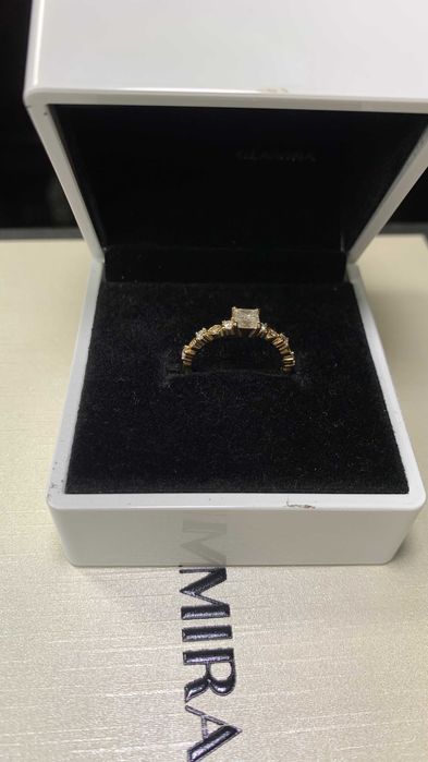 Inel din aur placat cu diamante VS