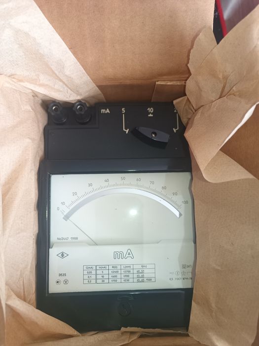 миллиамперметр Э535 производство СССР