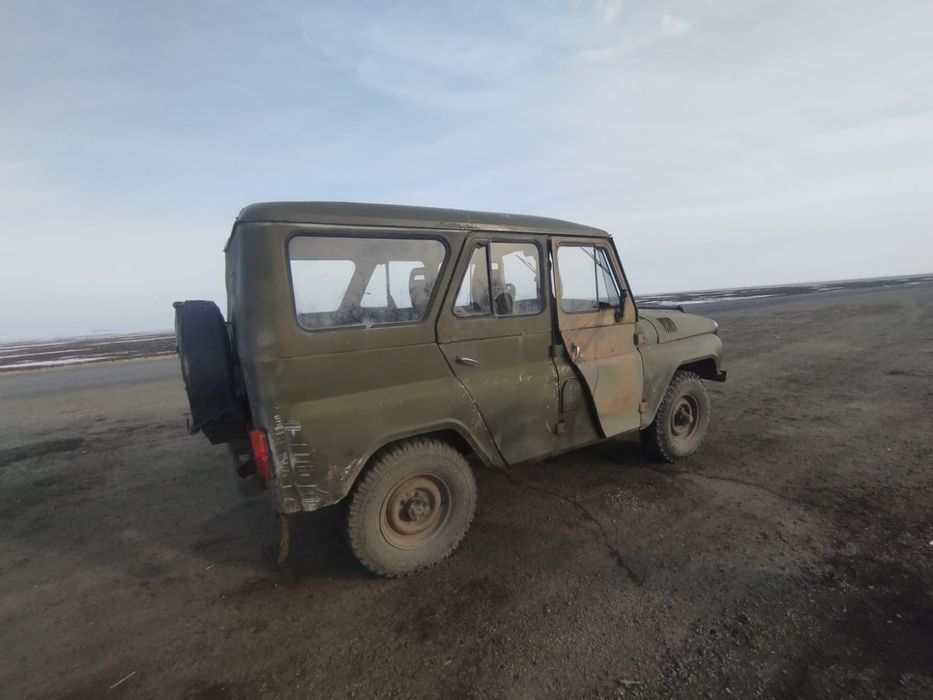 УАЗ дизель на полном ходу