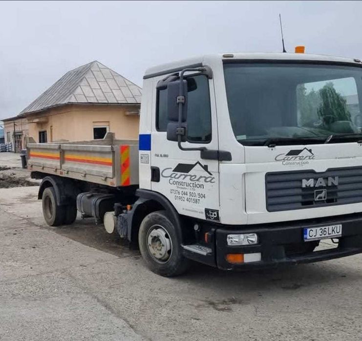 Autoutilitara MAN TGL 7.150, an 2006, Euro 3, servo direcție, 4.585 cmc, 150 CP, basculanta pe spate