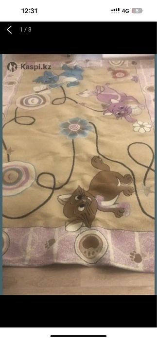 Продам детский ковер шерстяной 2*3