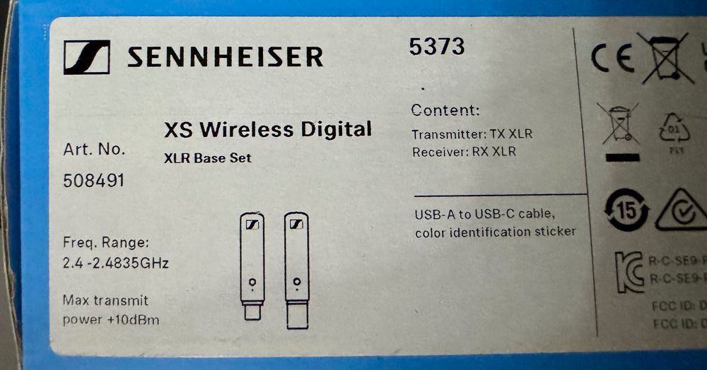 Sennheiser XS Wireless Digital XLR Base Set (Sistem Wireless Microfon)
