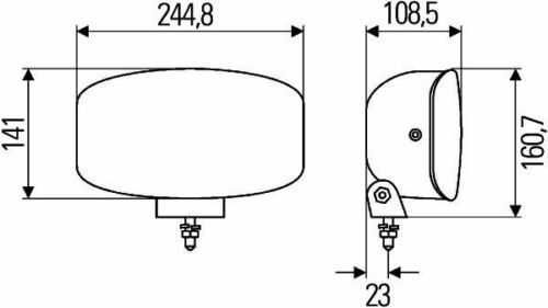 ПРОМОЦИЯ!! 1 бр. Комбо Халогени + LED spot тип Hella за ролбар , 24V