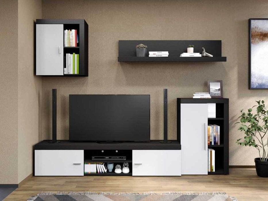 Pachet Mobila Bucatarie + Living Ferrara / Alb