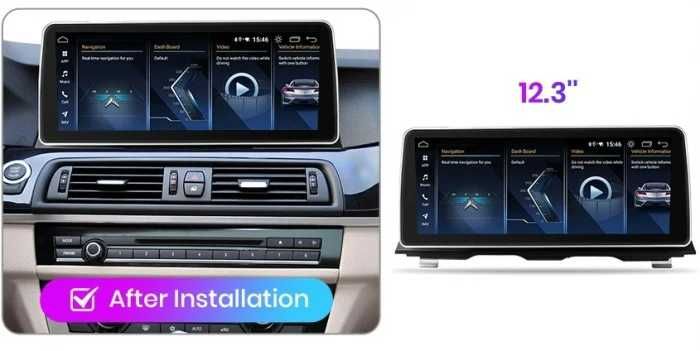Navigatie Android 13 dedicata BMW F10/F11 , 10,25 inch / 12,3 inch