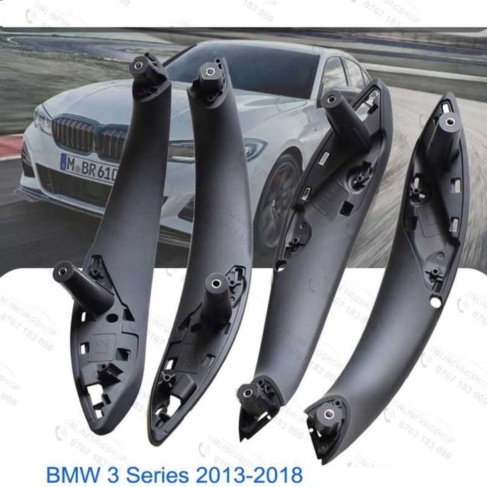 Set 4 manere interior Bmw Seria 3,4 F30,F31,F32,F34,F33,F36,F82  negru