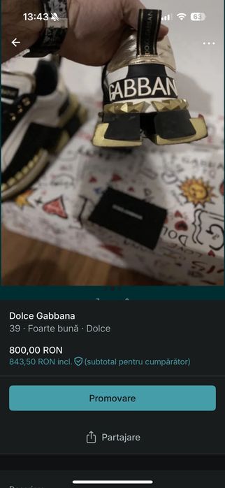 Snikers Dolce Gabbana originali made in Italia