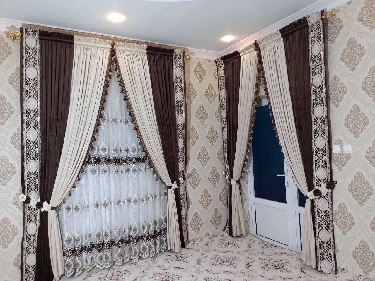 Пардалар фасонлари мехмонхонага