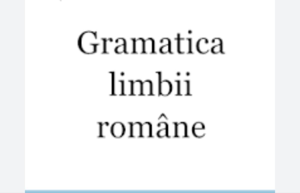Meditatii Gramatica Limbii Române