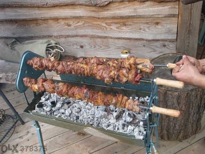 Барбекю на Дървени Въглища - Кипърска Сувла,Гръцко Барбекю,Въртящ Грил
