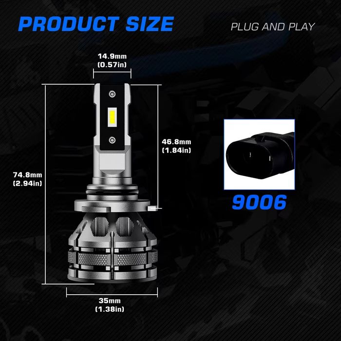 Лед крушки , Led , hir2, 9012