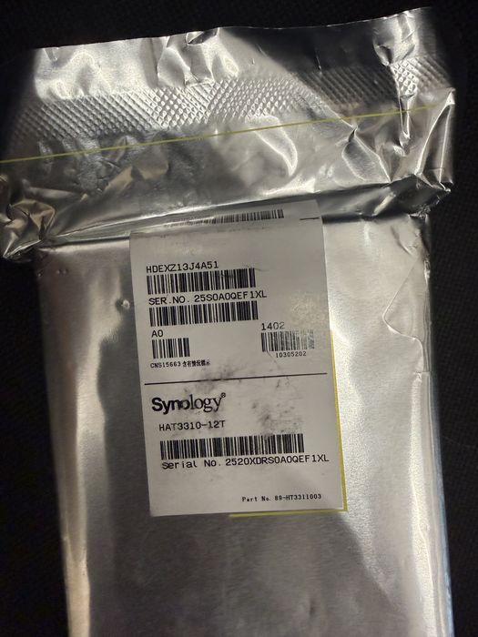 Synology 3.5 12TB SATA (HAT3310-12T)