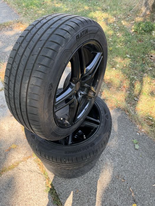 Set Jante Aliaj 17" BORBET 5x112 + Anvelope Vară 235/45 R17 VW Audi Skoda Seat Mercedes