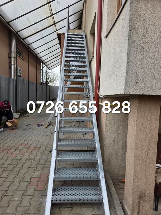 Vând scarii metalice zincate galvanizate