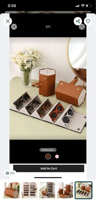 Кожен несесер за очила