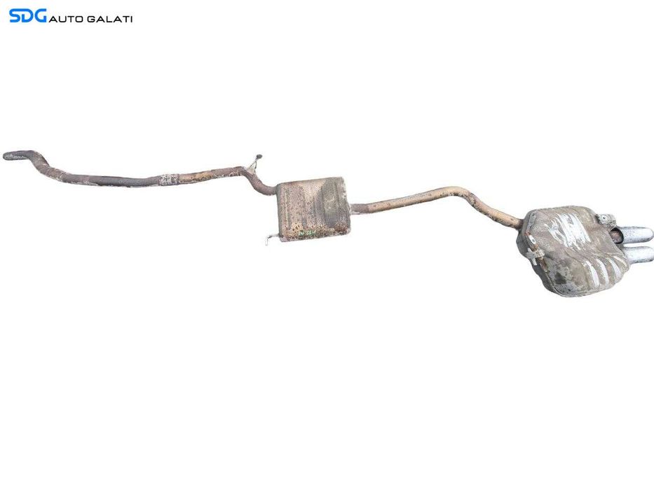 Ansamblu Complet Evacuare Toba Tobe Teava Esapament Intermediara Finala Fara Tipsuri  Audi A4 B8 1.8 2.0 TFSI 2007 - 2015 Cod 8K0253411E, 8K0253611AH [LC4159]