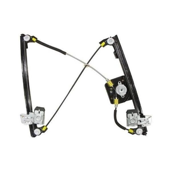 Macara geam VW Polo 6K (1995-2001) Classic Variant; Caddy 1995-2004, Seat Ibiza 6k / Cordoba 6k 1993-2002, Inca 1995-2003 pentru modele cu 4/5 usi, usa fata partea stanga/dreapta, electrica, pentru motoras cu 2 pini