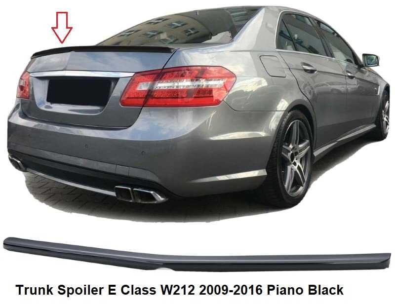 Лип спойлер за багажник ,Mercedes E-class W212, ЧЕРЕН ЛАК