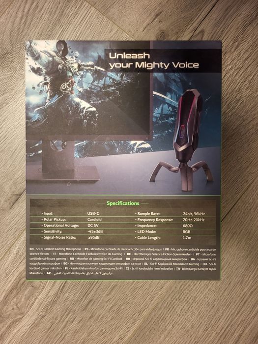 Microfon VERTUX
Sci-Fi Cardioid Gaming Microphone