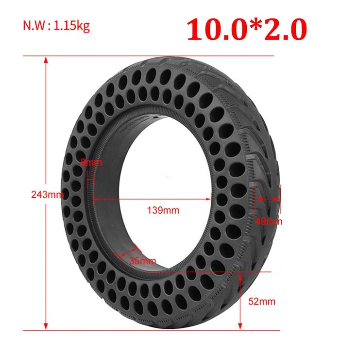 Cauciuc plin 10inch 10x2.0 trotineta Xiaomi M365 / 1s / Pro / Pro 2