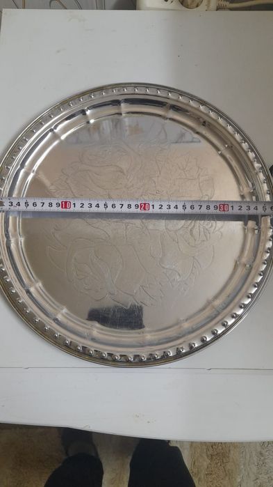 Поднос никелированный