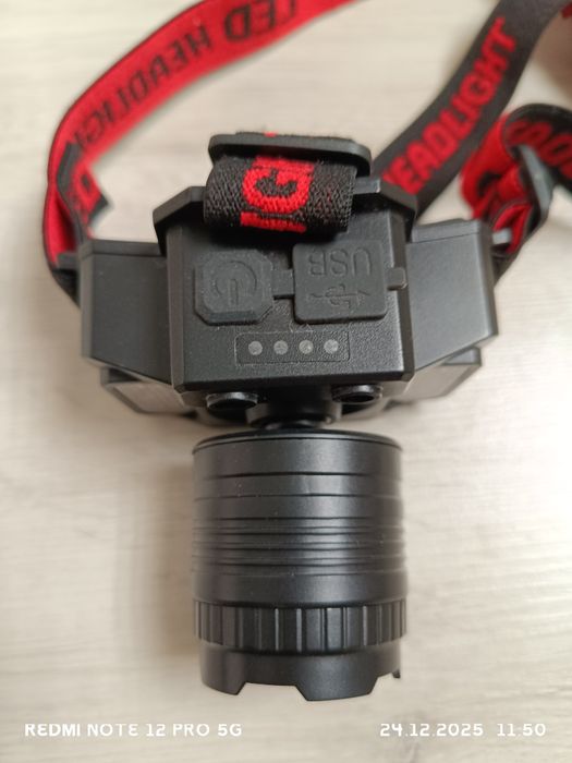 Налобный фонарь   LED+COB